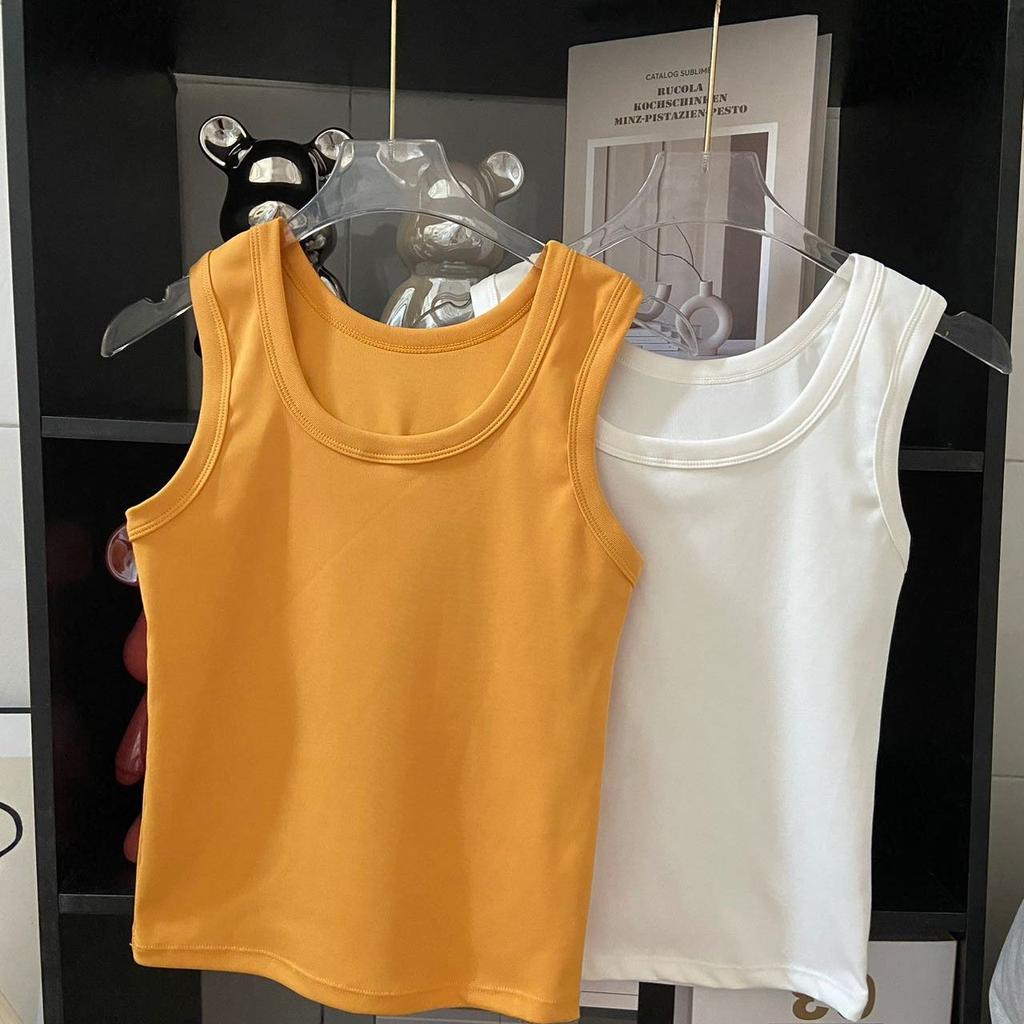 Klein bretelvest dames buitenkleding basis binnenhoes borst brede schouderband yogatop Amerikaans vest zonder borstkussen