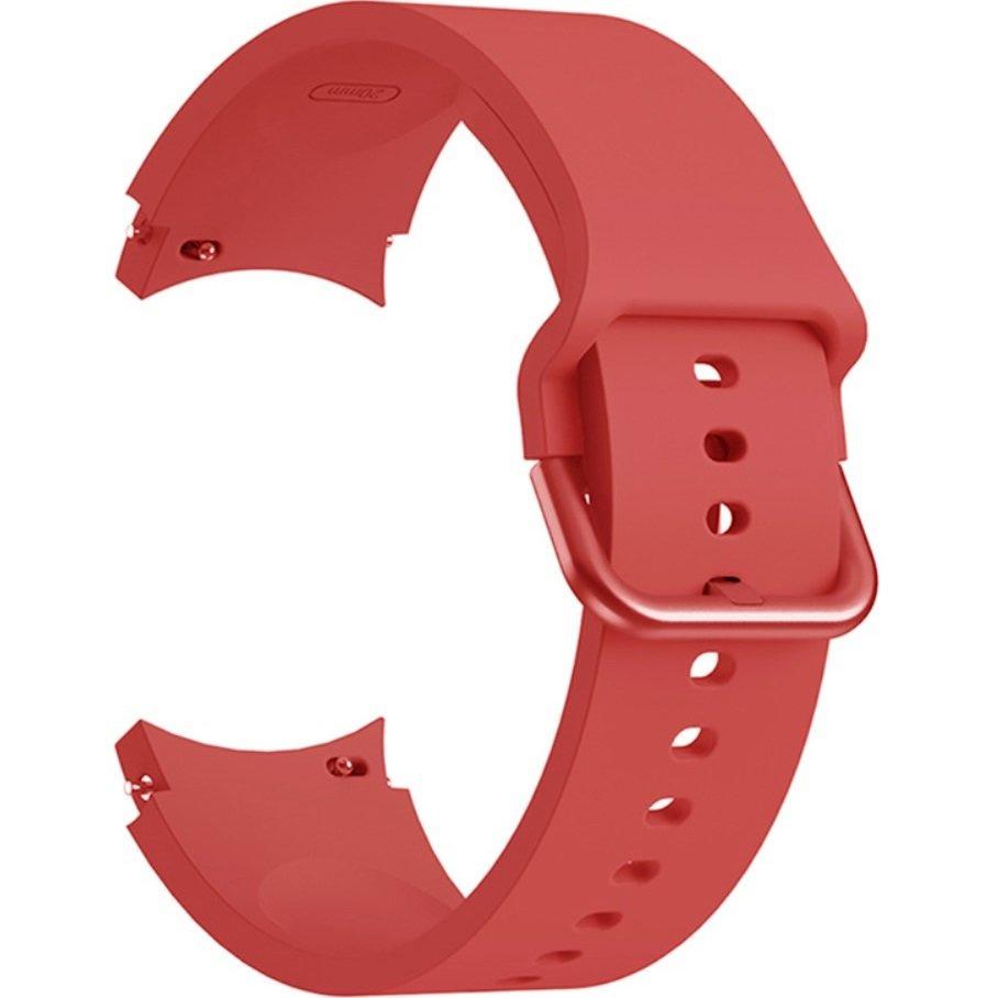 Silicone Strap for Samsung Galaxy Watch 4/5/6/7 40/42/43/44/45/46/47mm, Red