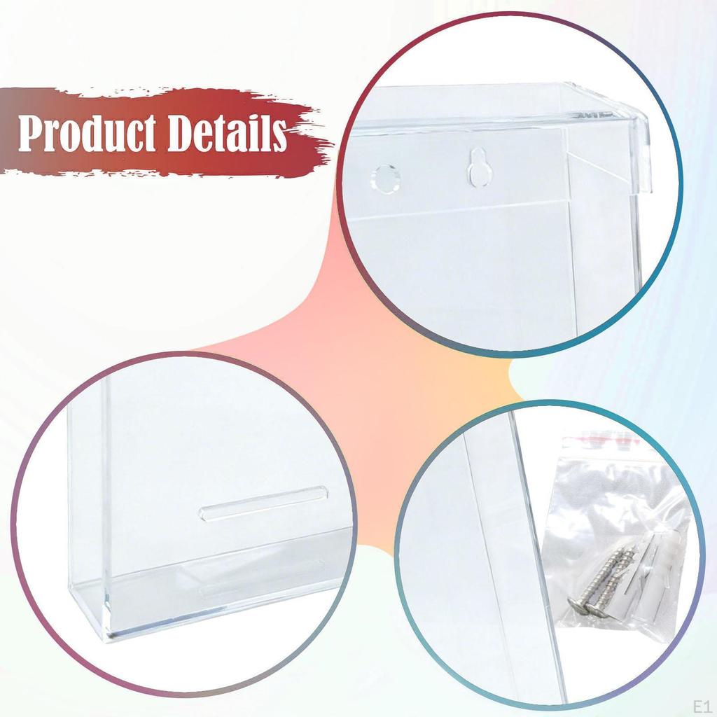 Outdoor Brochure Holder, Pamphlet Holder A5 with Screws, Advertising Display Box, Literature