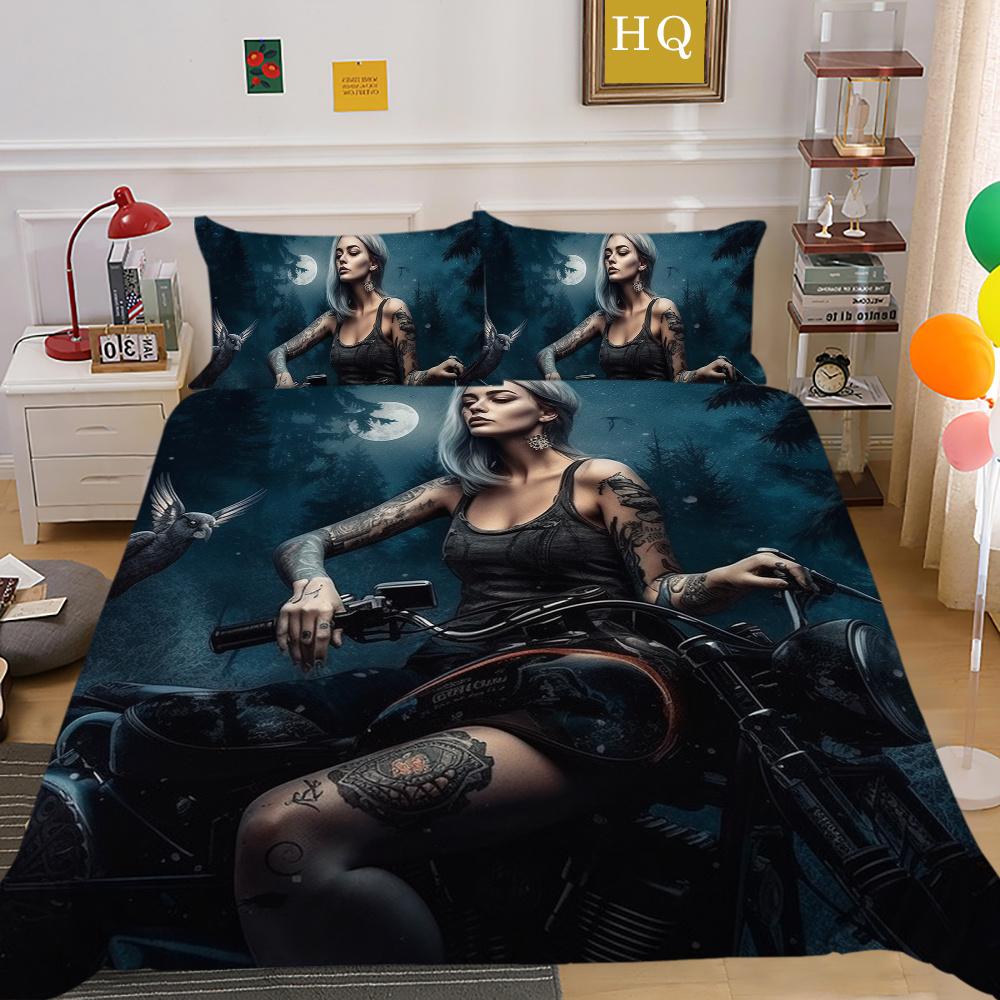 Beauty Skull Printed Home Textiles Single Size Polyester Duvet Covers Man High Ranking Bedroom Decor
