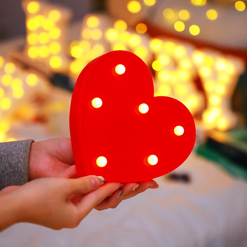 Wedding Decorative Name Number letters LED Lights Luminous Number Lamp Party Baby Bedroom Decoration Home Night Light