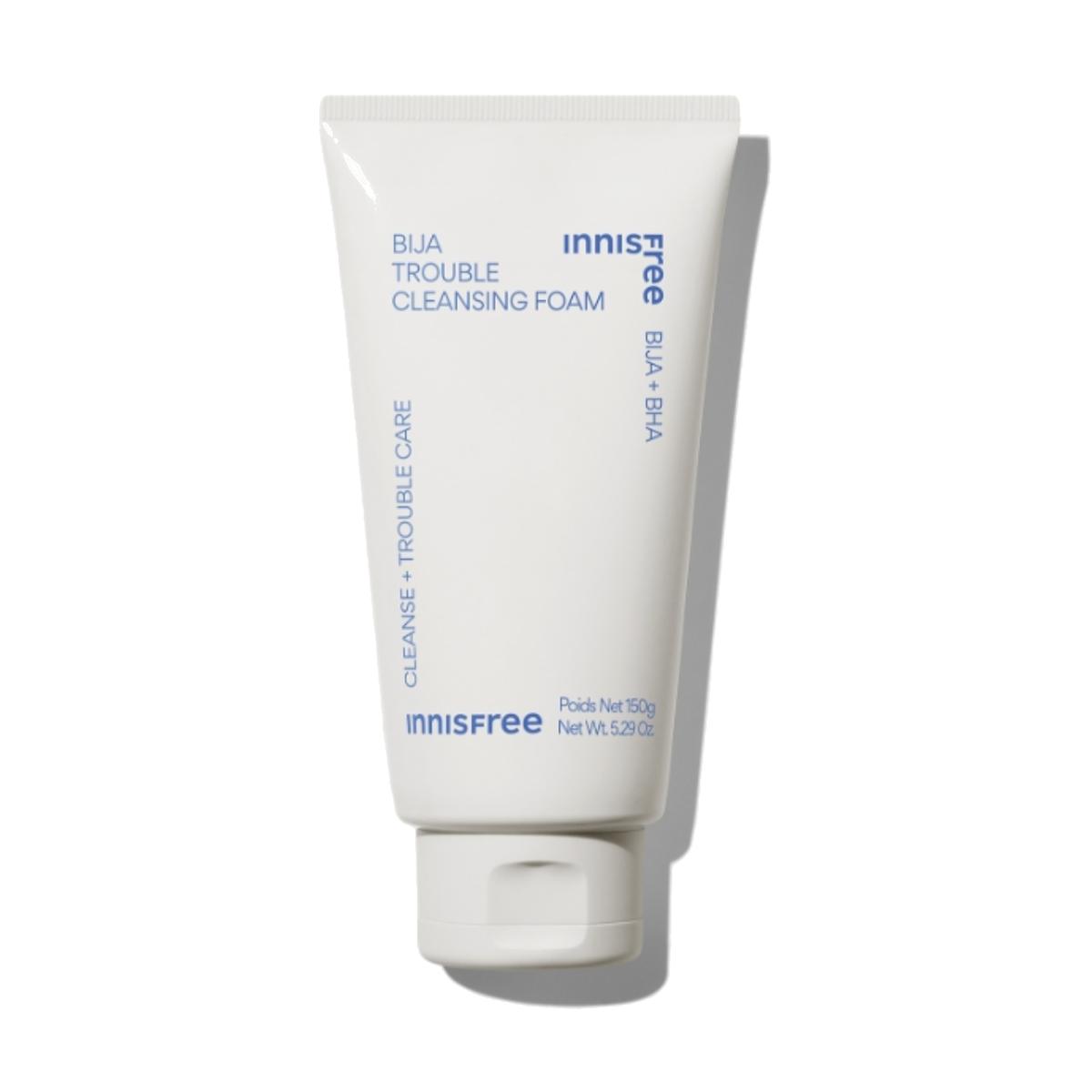 Innisfree Bija BHA Trouble Cleansing Foam Clarifying Pore Care Cleanser 150g