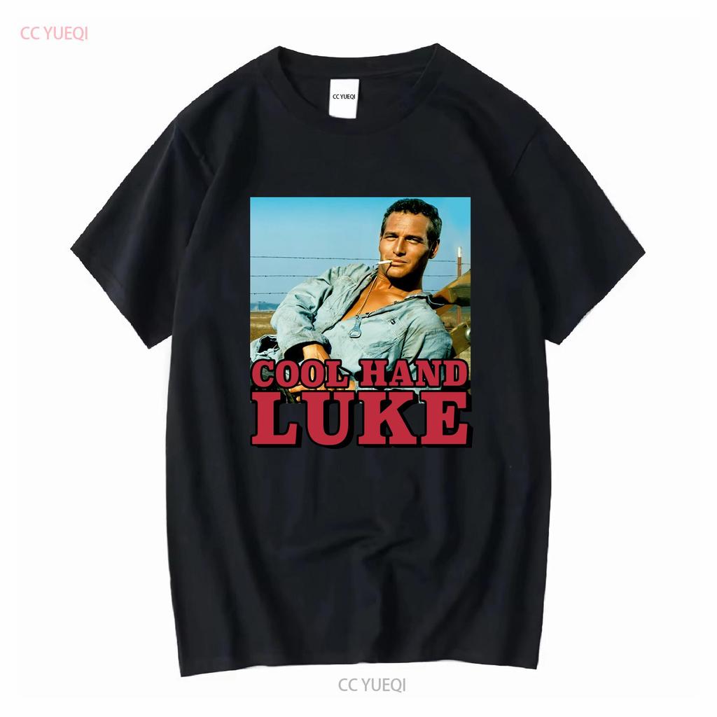 Cool Hand Luke Vintage Klassisches T-Shirt lang- oder kurzärmlig Vintage gewaschene Grafik Bequem Homme Weich Unisex Lässig