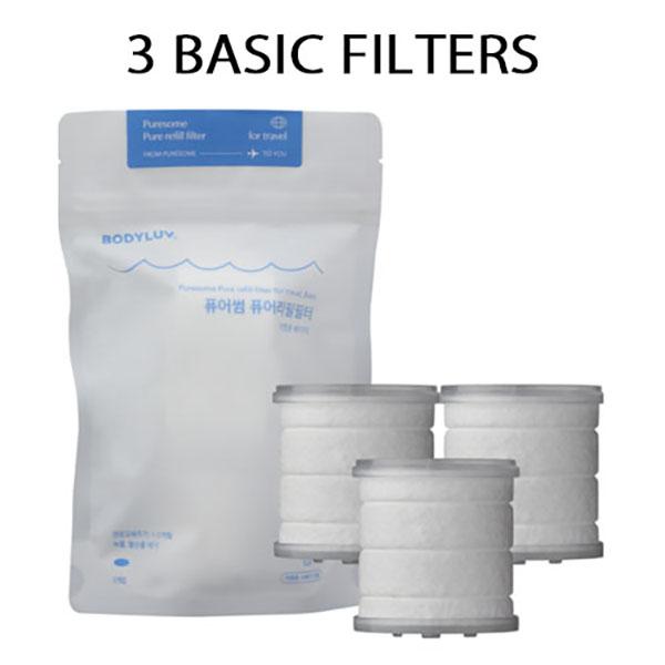 [Bodyluv] Puresome Travel Mini Shower + 2 Filter 3 Filter Portable Shower Head Rust Removal Made In Korea