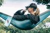 Grand Trunk Double Deluxe Parachute Nylon Hammock Genuine Japanese Product (Crimson/Charcoal)
