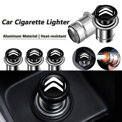 Couvercle d'allume-cigare de voiture en alliage anti-poussière Décoration Bouchon Accessoires Pour C4 C3 C5 C1 C2 Berlingo Celysee Cactus Picass