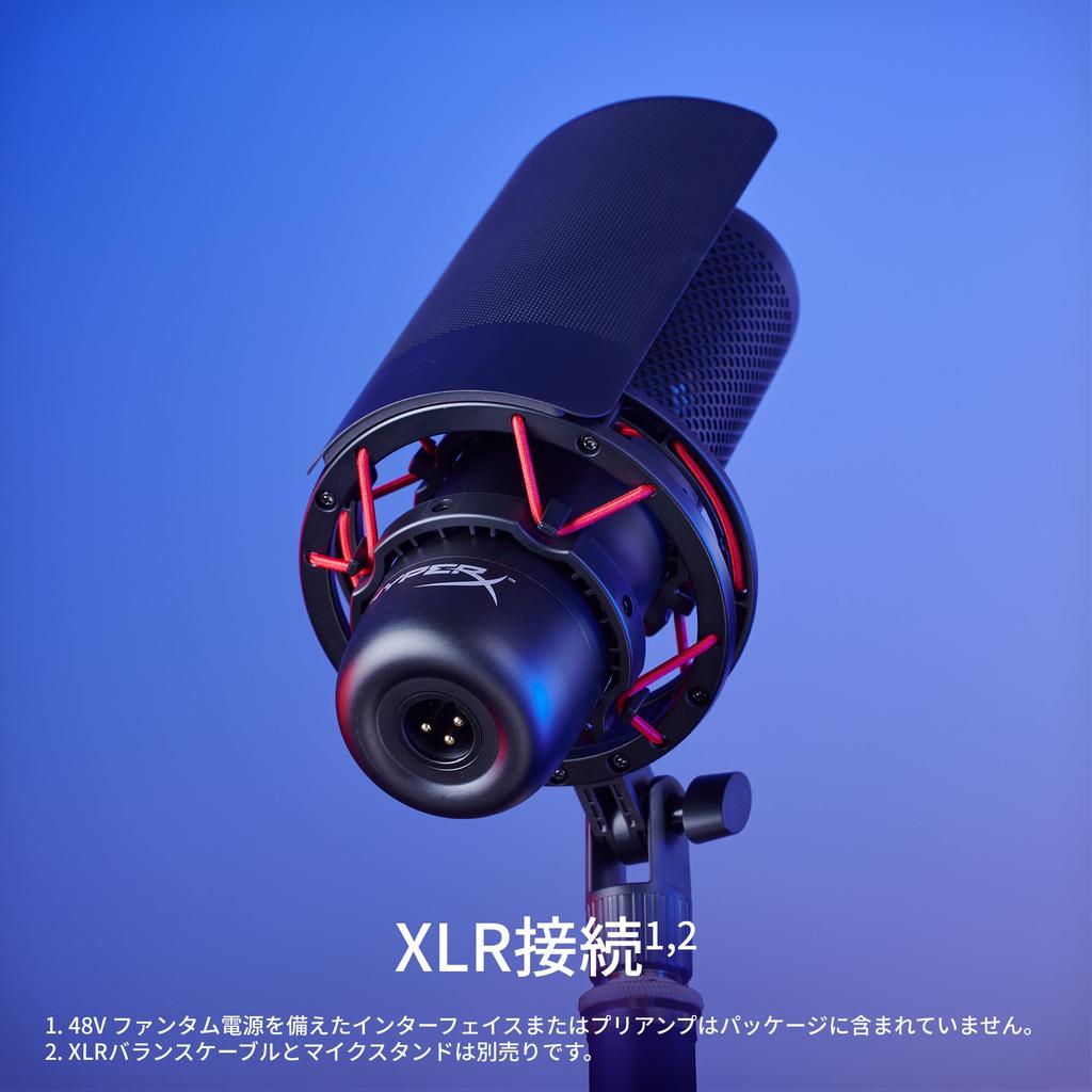 HyperX ProCast Large Diaphragm Condenser Microphone with XLR Connector, Cardioid Polar Pattern, for Professional Content Creators and Streamers,