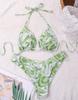 Micro Bikini Sexy Women Swimwear Print Halter Backless Thong Brazilian Swimwear Bikini Set Bikini Beachwear