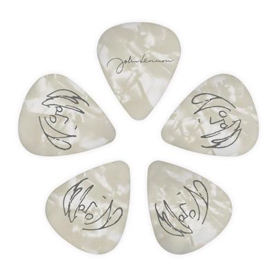 John Lennon Collection Signature Pack of D'Addario Picks, 0.70mm, Standard, 10, 1CWH4-01JL