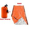 Portable Waterproof Emergency Survival Sleeping Bag Outdoor Edc Camping Gear Thermal Sack First Aid Rescue Kit Mylar Blanket