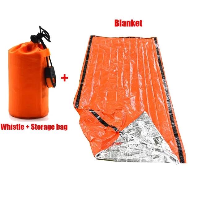 Portable Waterproof Emergency Survival Sleeping Bag Outdoor Edc Camping Gear Thermal Sack First Aid Rescue Kit Mylar Blanket