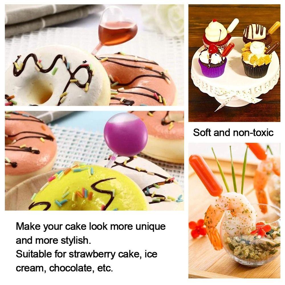 60Pcs Squeeze Pastries Ice Cream Sauce Stuffed Dispenser Sauce Droppers Transfer Pipettes Cupcakes