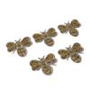 5Pcs Small Bee Rhinestone Patches Shading Blemishes Damage Cute Shape Yellow Animals Rhinestone