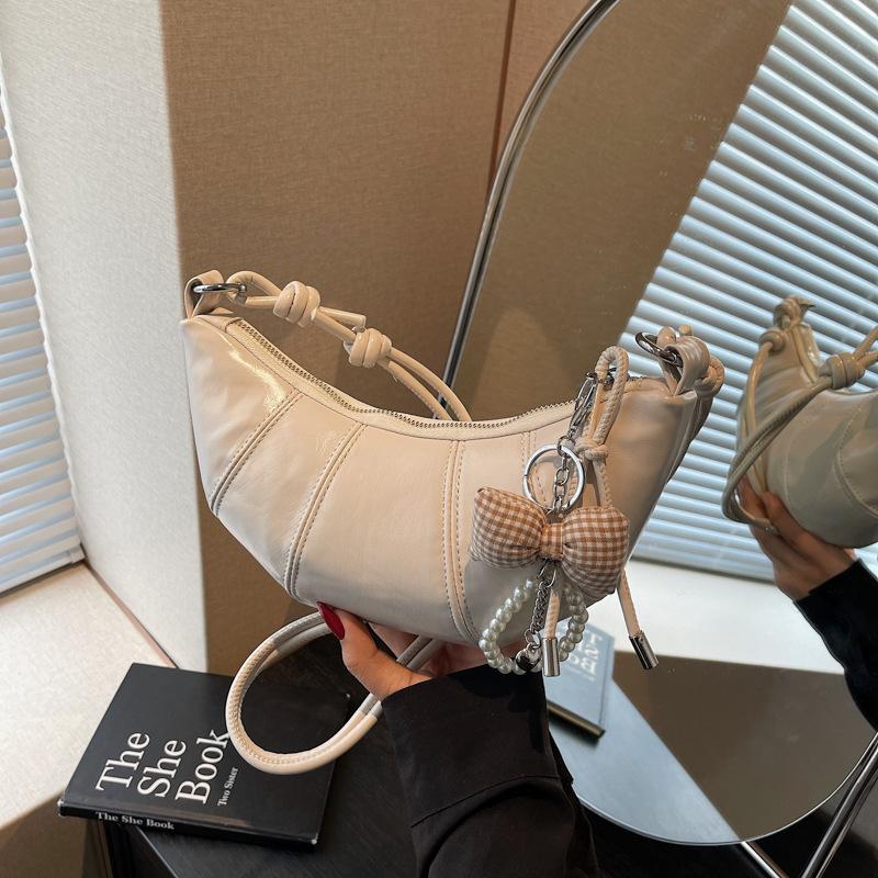 Nischendesign Tasche Damen 2025 neu Sommer vielseitige Umhängetasche hochwertig Knödel Schulter Croissant
