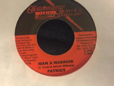 7inch Record PATRIOT - Man A Warrior NONE Harmony House 2000 Jamaica Reggae, Ska & Dub Used