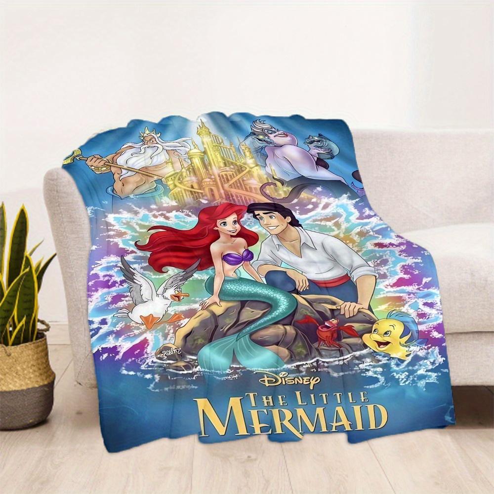1pc, The Little Mermaid Blanket Soft and Cozy for All Seasons, Outdoor Blankets, Living Room, Travel, Camping