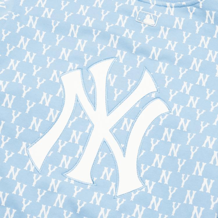 New MLB Sweatshirt Unisex Light Blue 3AMTM0221-50BLL