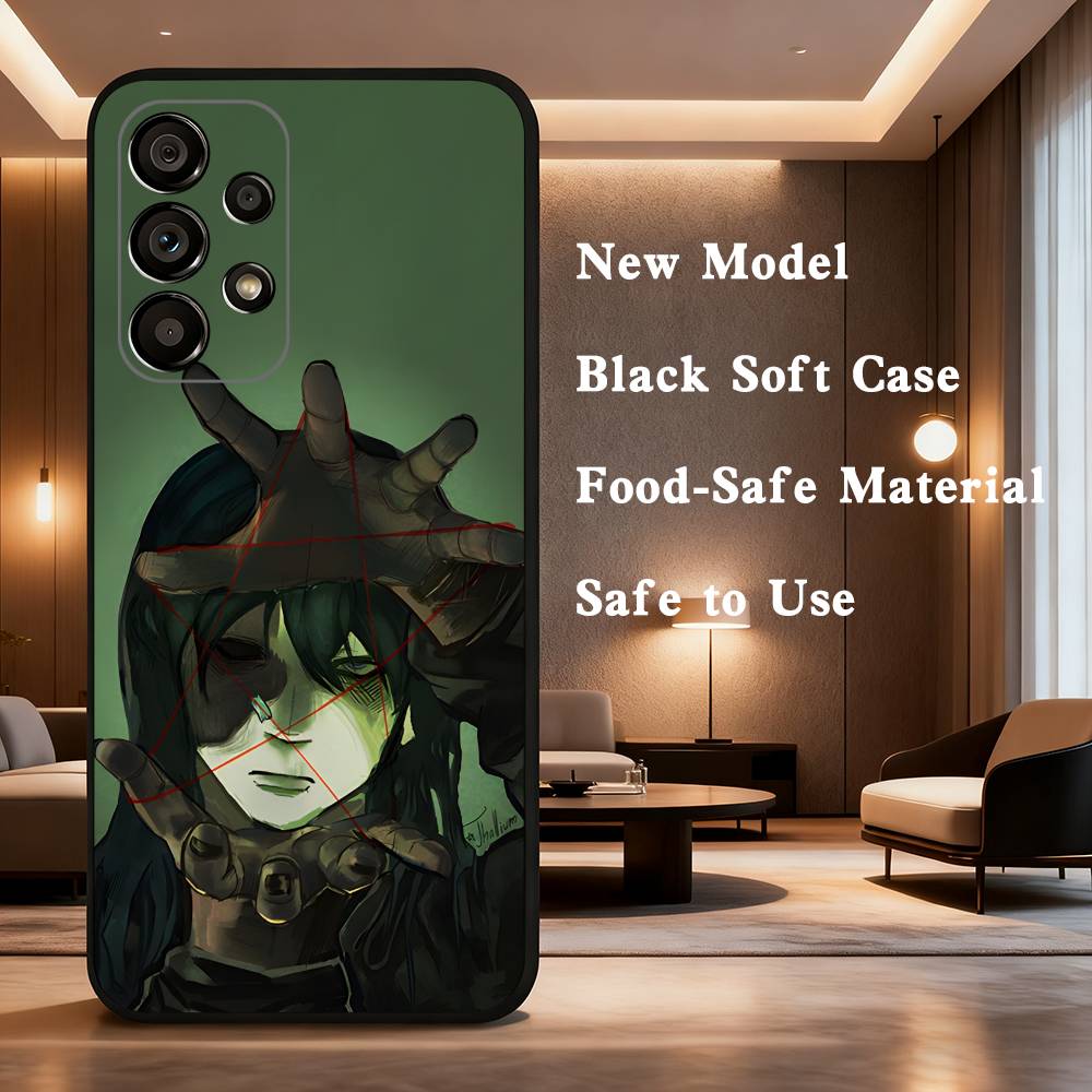 

S-Sally F-Face For Samsung Galaxy A73,31,8,9,52,J7,22,Note,72,41,71,53,32,Soft Black Silicone Cover Case SamsungA71