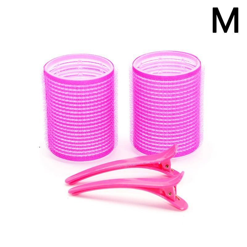 

4 шт./набор Воздушная плойка-трубка Самоклеящиеся волшебные бигуди и заколка для челки Инструмент для укладки S чёрный