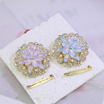 Versatile Rhinestone Scarf & Shawl Buckle Brooch