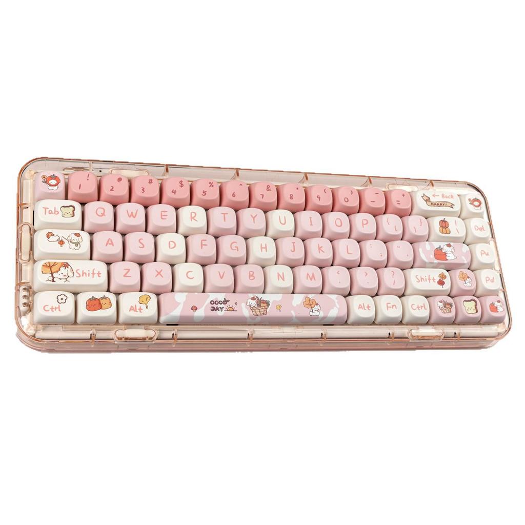 Autumn Puppy Cartoon Keycaps - High-Quality, Cute, Compatible for Girls' Cross Switch DIY Computer Accessories