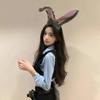 1Pc Christmas Rabbit Long Ear Headband For Women: Cosplay Bunny Girl Cute And Funny Headband Accessory