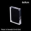 New Transparent Photo Frame Acrylic 3+3mm Poster Display Stand Magnetic Photo Stand for Room Desk Home Decoration