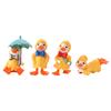 4Pcs/Set Animated Ducks Decorative Ducks Figurines Cartoon Plastic Exquisite Statue for Kids