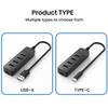 4 Port USB 3.0 Hub with Type C Port Expansion Dock USB 3.0 Splitter Multifunctional High Speed USB Power Adapter Splitter