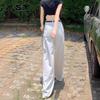 2023 White High-Waist Wide-Leg Jeans - Comfy, Loose, and Trendy Drape Pants