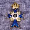 Copy Germany Prussia Bavaria Crown Cross Badge Brooch Knight Badge