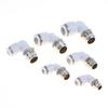 5Pcs 90 Degree Push Fit Copper Air Tube Connector White Industrial Pneumatic Pl6-01/Pl6-02/Pl8-02/Pl8-03/Pl10-03/Pl12-03