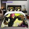 Fantasy Warriors Unite Three-piece set (1 * duvet cover + 2 * pillowcase, without core) 2D Flat Bedding set Duvet cover and pillowcase