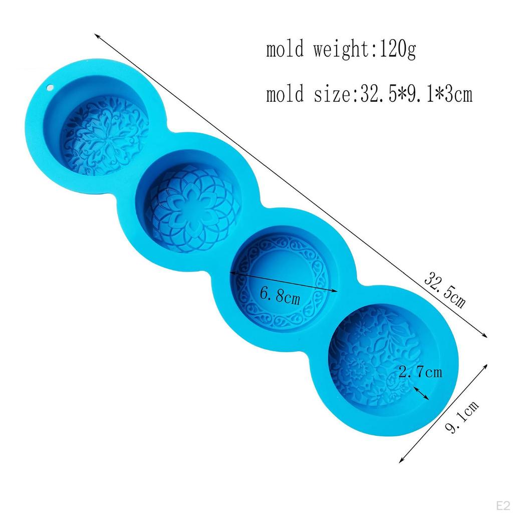 4 Cavity Silicone Soap Handmade s DIY Jelly