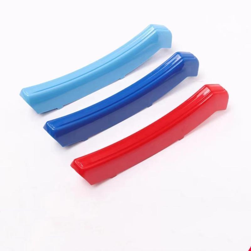 Car ABS Front Hood Center Grill 3 Color Sweden Cover Trim Decorative Car Styling Strip Clip Front Grille Tricolor For VOLVO