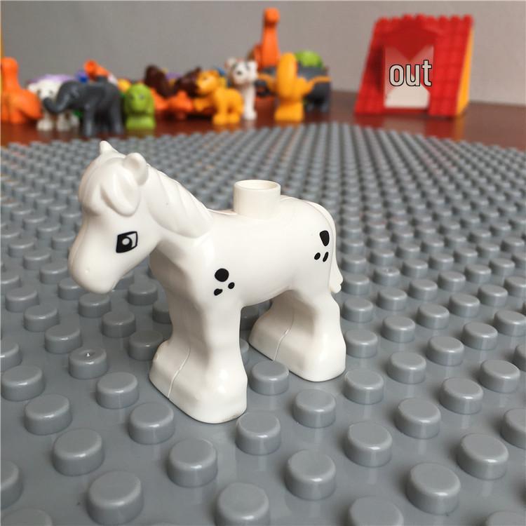 Gegele Lego-Compatible Building Blocks: Large Particles & Small Animal Accessories - Ocean, Zoo, Dinosaur Educational Toys