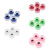 Conjunto de Rodas de Longboard Iluminadas PU de Alta Elasticidade Rodas Flash Downhill Mountain Cruiser para Skate de Rua e Habilidade