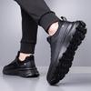 Men Black Sport Casual Sneakers Low Top Walking Shoes Sizes 38-45 for Travel Training Commuting Streetwear and Everyday Daily Wear