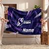 Melbourne Storm Flannel Blanket, Custom Name Text Personalized Soft Throw Blanket Home Decor Gift