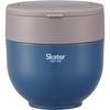 Skater Insulated Cold-Storage Bowl Lunch Jar 800ml Folding Handle Antibacterial Ash Blue LDNO8AG