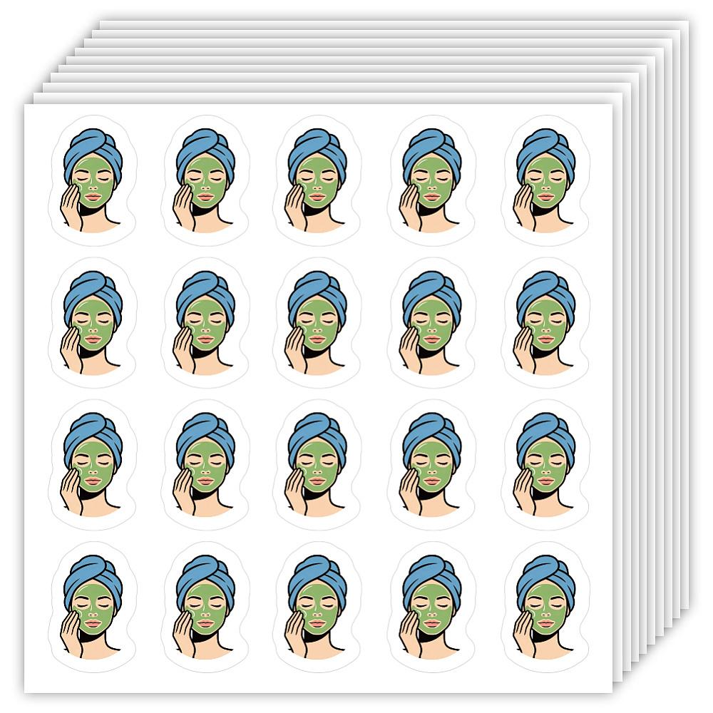 Paper Self-Adhesive Decorative Stickers for Party Decorative Presents Sealing Human 90x90mm