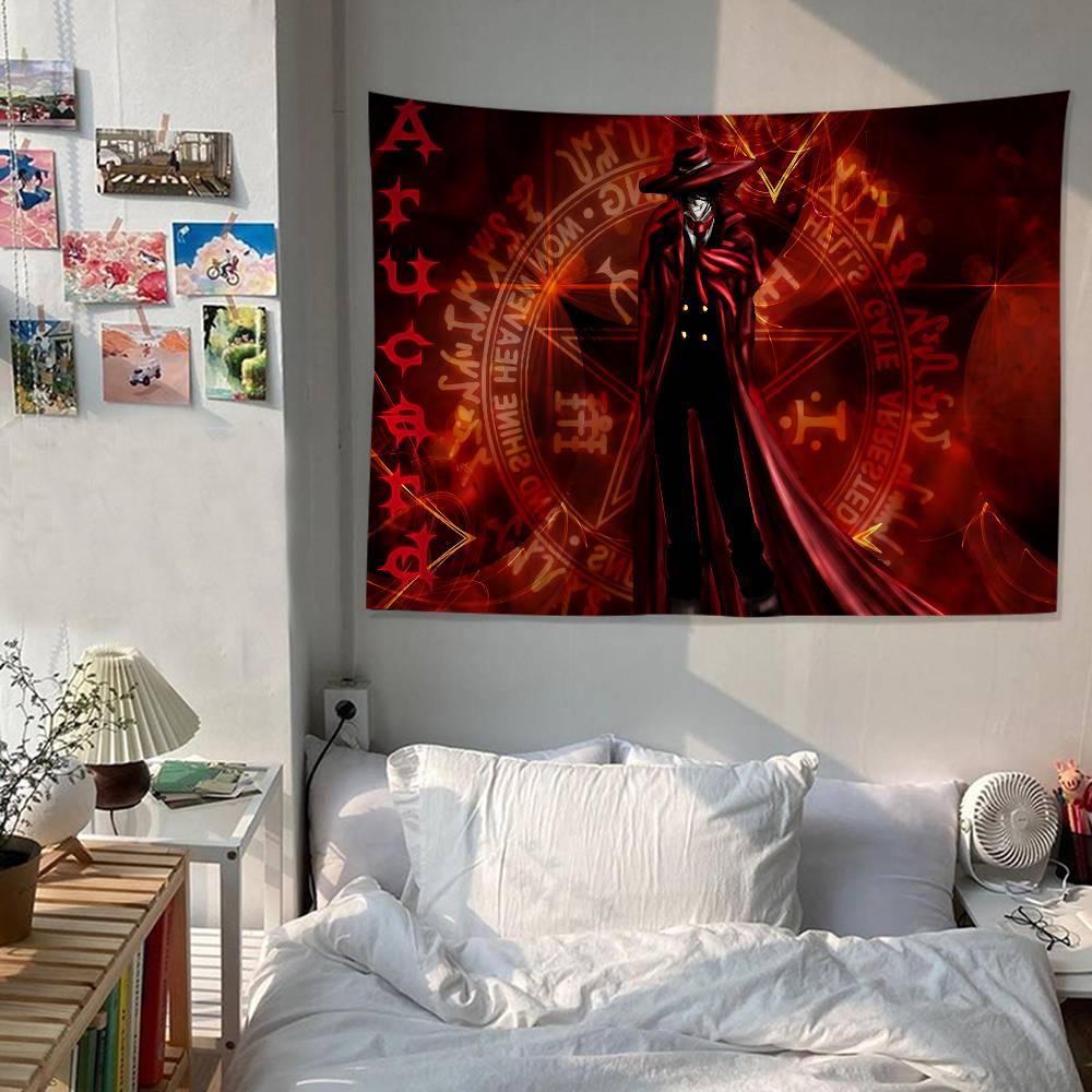 HHellsingS Anime Hanging Bohemian Tapestry Bohemian Wall Tapestries Mandala Cheap Hippie Wall Hanging