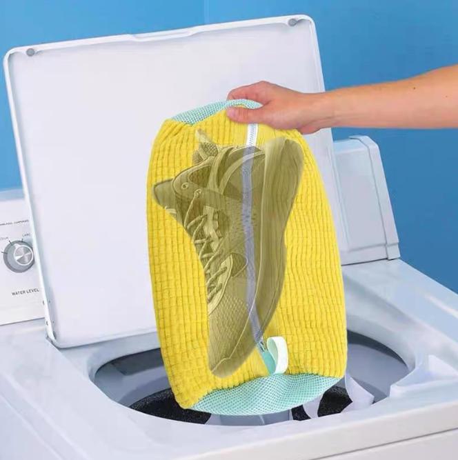 Shoes Washing Bag Reusable Zipper Laundry Bag 360° All-Around Cleaning Sports Shoes Dirt Removal Shoe Cleaning Bag
