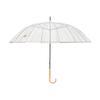 Francfranc 16K Plastic Piping Long Umbrella 60cm Vinyl Umbrella Rain Umbrella Off-White