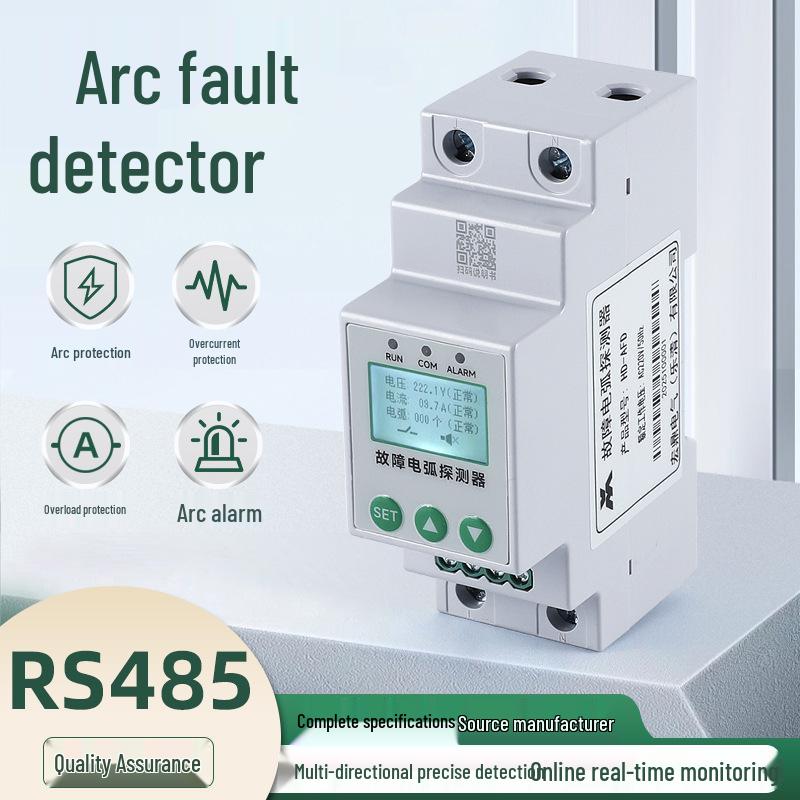 

Rail-Mounted Arc Fault Detector with Sound/Light Alarm & RS485 Single-phase Detector (36mm)