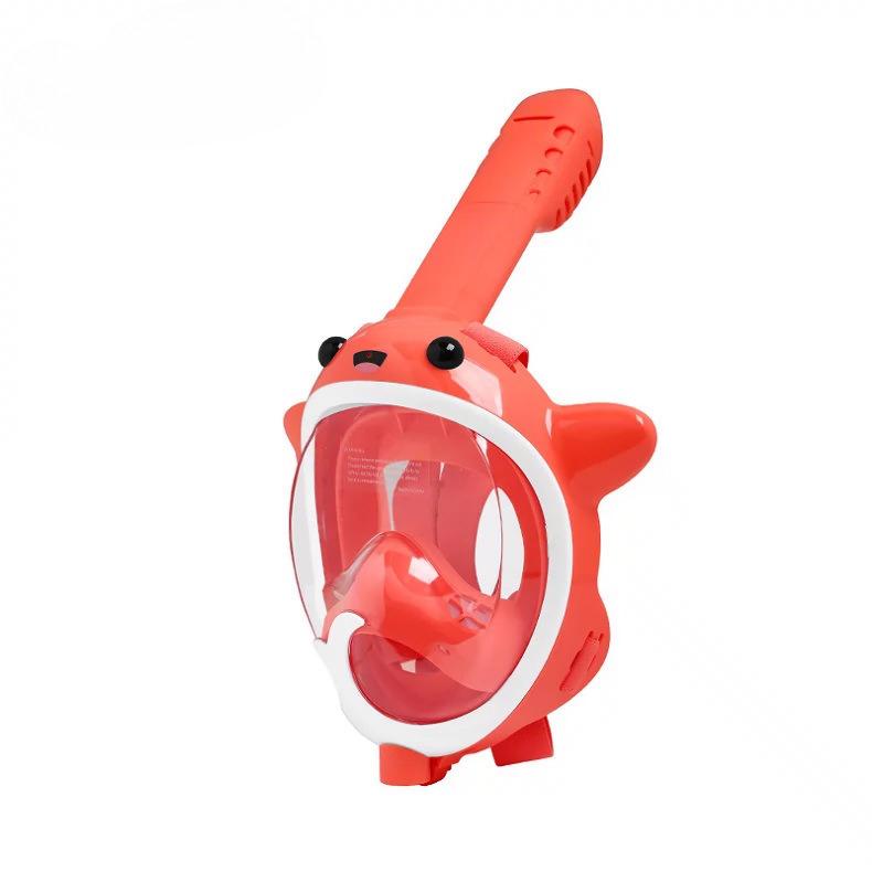 Kids Snorkel Mask Full Face Snorkeling Gear for Children Diving Mask with 180°Panoramic View Anti-Fog and Anti-Leak Snorkel Set for Swimming
