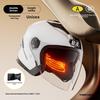 BYB A-Class 3C Certified Universal Helmet with Anti-Fog Dual Lens for Motorcycle/Electric Vehicle (Four Seasons).
