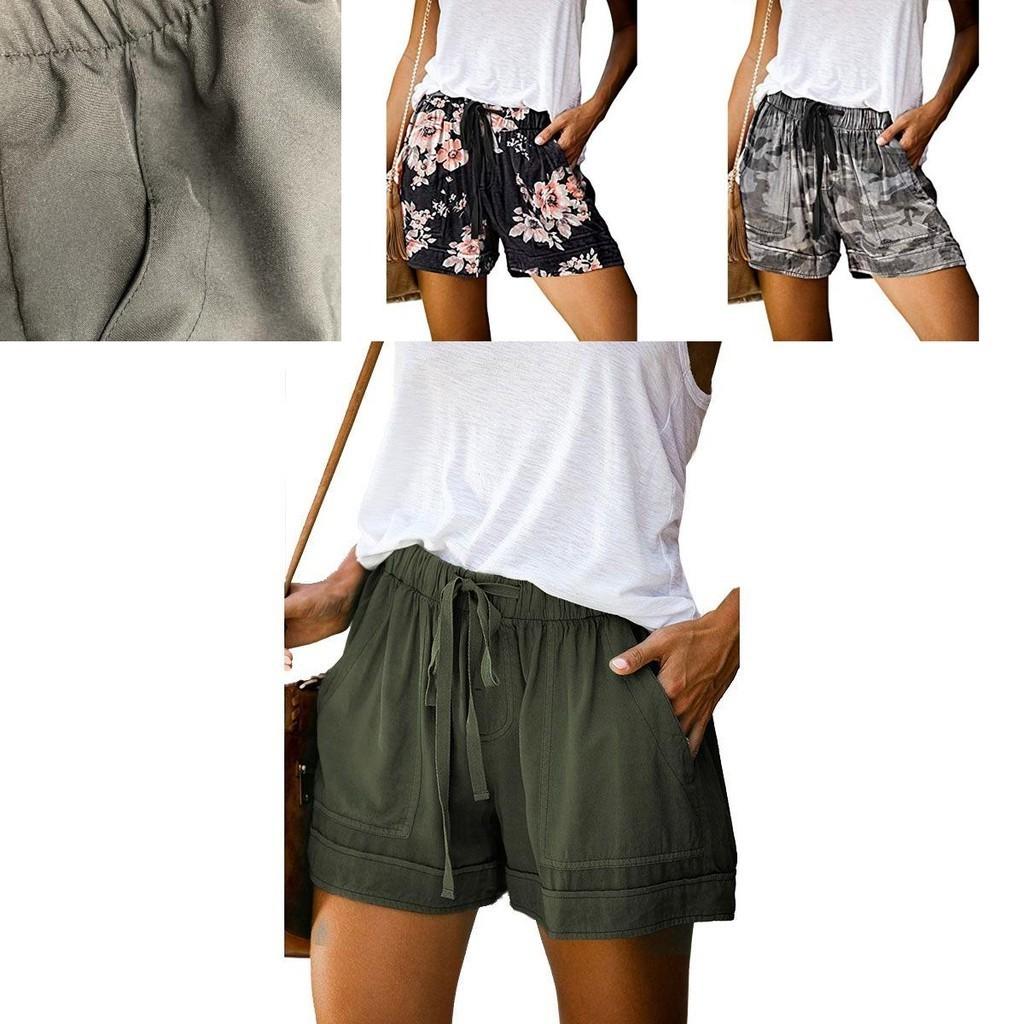 Stylish Womens Loose Mini Drawstring Shorts With Pockets For Casual Comfort