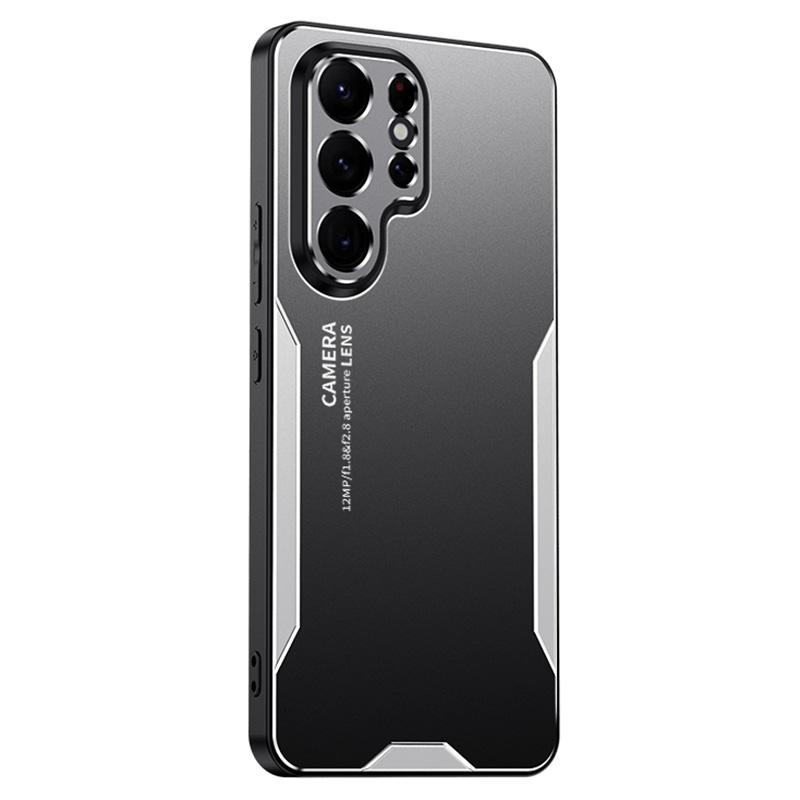 For Samsung Galaxy S22 Ultra 5G Back Case Military Aluminum Alloy Sturdy Protective Cover