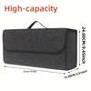 Large Anti Slip Compartment Boot Storage Organizer Tool Car Storage Bag Car Trunk Organizer Soft Felt Storage Box Accessories